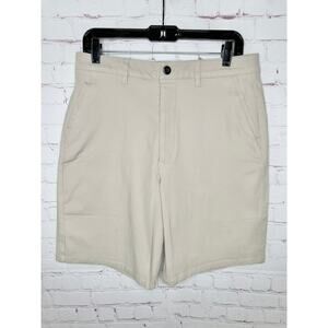 NEW ASOS Design Relaxed Skater Chino Shorts Light Gray Dove Mens W32 9.5" Inseam